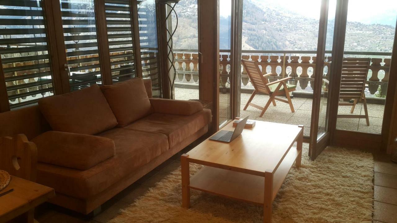 Appartement D'Une Chambre Avec Vue Imprenable - Veysonnaz Exteriér fotografie