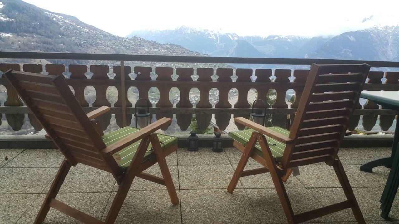 Appartement D'Une Chambre Avec Vue Imprenable - Veysonnaz Exteriér fotografie